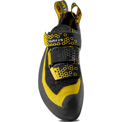 La Sportiva Miura VS Rock Climbing Shoes in Black/Yellow top
