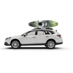 Yakima Big Stack Kayak Roof Rack Mount with loaded side
