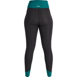 NRS Women's HydroSkin 1.5 Pants in Black/Harbor back