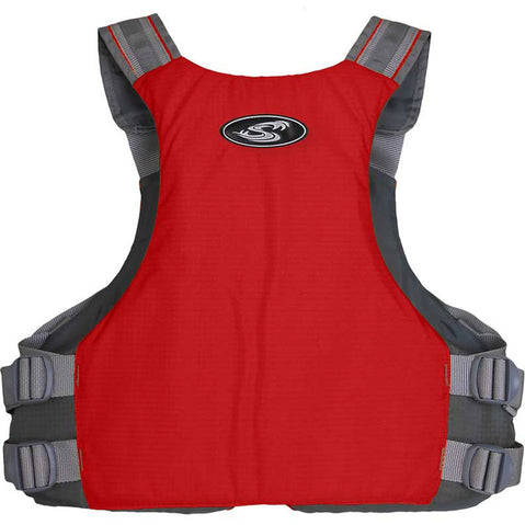 Stohlquist Spectrum Lifejacket (PFD) in Fireball Red back