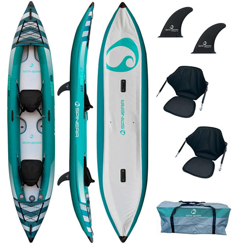 Spinera Inflatables Hybris 135 Inflatable Kayak package components