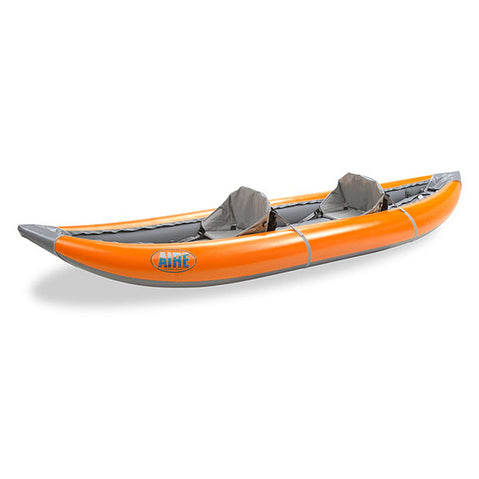 AIRE Lynx II Tandem Inflatable Kayak in Orange angle