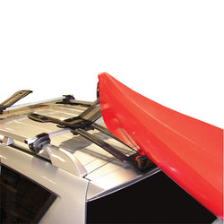 Malone Stinger Kayak Roof Rack Load Assistant with kayak loaded