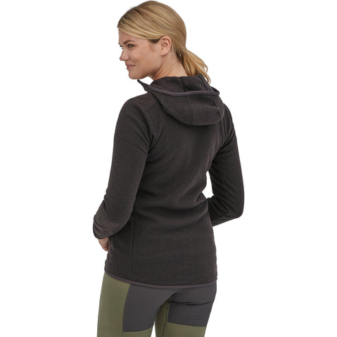 Patagonia Women's R1 Air Full-Zip Hoody model in black back
