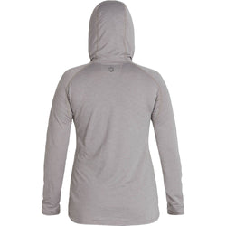 NRS Women's Silkweight Hoodie in Sharkskin back