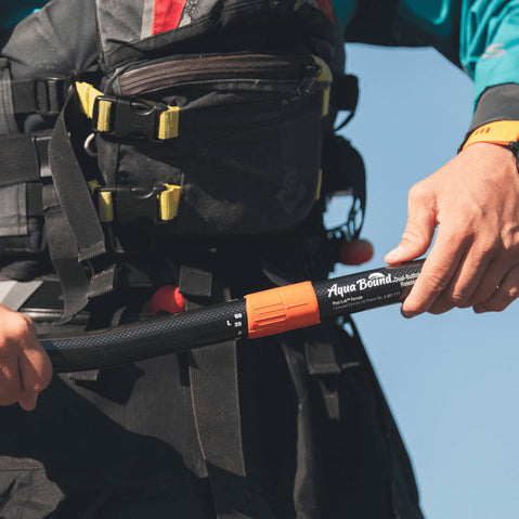 Aqua Bound Whiskey Carbon Bent Shaft Posi-Lok 2-Piece Kayak Paddle posi lok