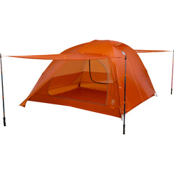 Big Agnes Copper Spur UL 4 Person Backpacking Tent in Tangelo awning mode