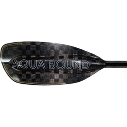Aqua-Bound Aerial Minor Carbon Versa-Lok Bent Shaft 2-Piece Kayak Paddle left blade backside