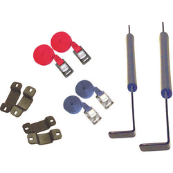 Malone EcoLight 4-Boat Stacker Kayak Trailer Package components