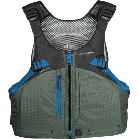 Stohlquist Men's Ebb Lifejacket (PFD) steel green front