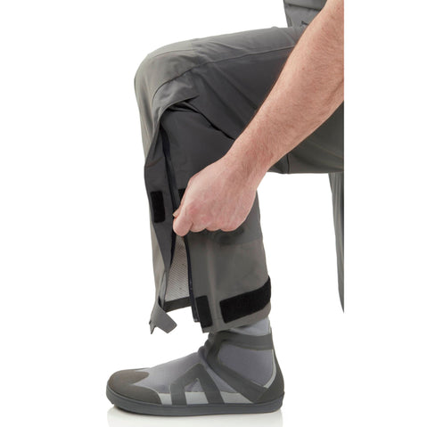 NRS Champion Bibs in Dark Shadow model ankle