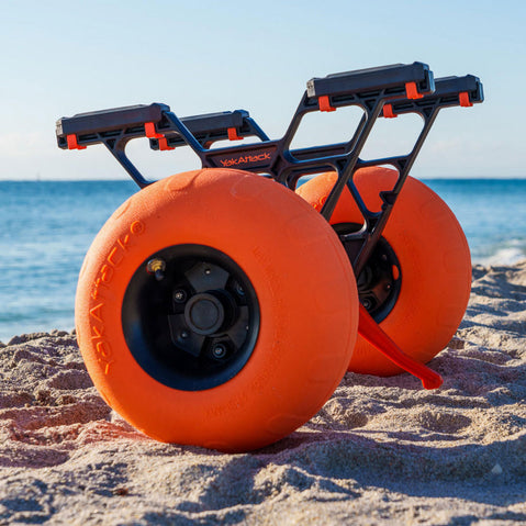 TowNStow Bunkster Kayak Cart with Sand Tires lifestyle