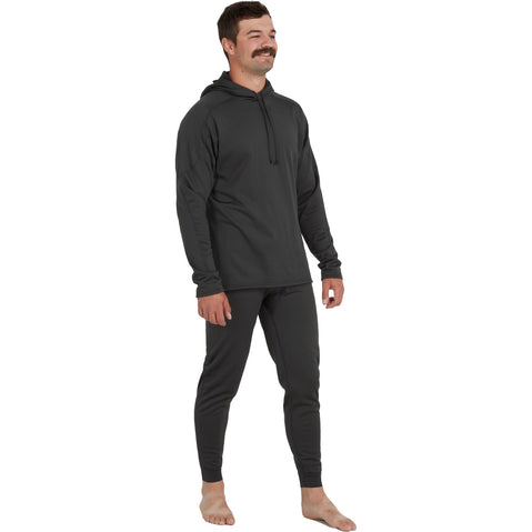 NRS Men's Expedition Weight Hoodie in Graphite model front