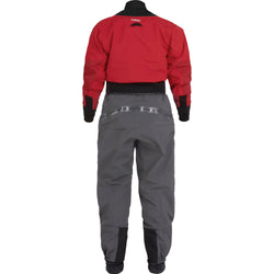 NRS Women's Crux Dry Suit in Red back