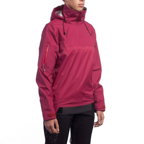 Level Six Women's Ellesmere Paddling Jacket Beet Red model angle