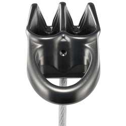 Petzl Reverso Belay Device in Gray back view