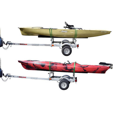 Malone EcoLight 1-Boat Kayak Trailer Package kayak on trailer