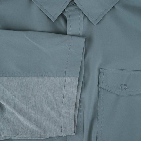 NRS Men's Guide Short Sleeve Shirt Lead closeup