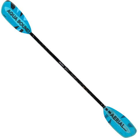 Aqua-Bound Aerial Major Fiberglass Versa-Lok Straight Shaft 4-Piece Kayak Paddle in Blue full