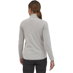 Patagonia Women's R1 Air Zip Neck Shirt Wool White Model back