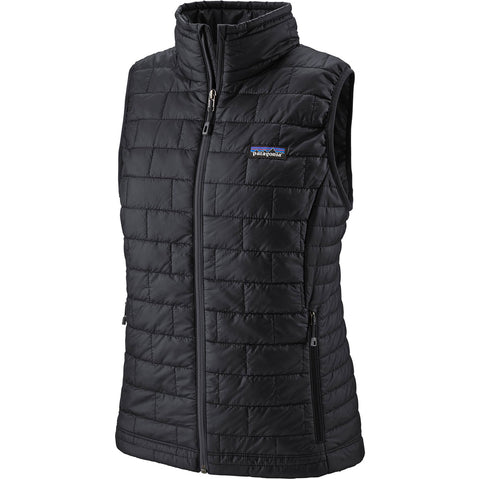 Patagonia Women's Nano Puff Vest in Black angle