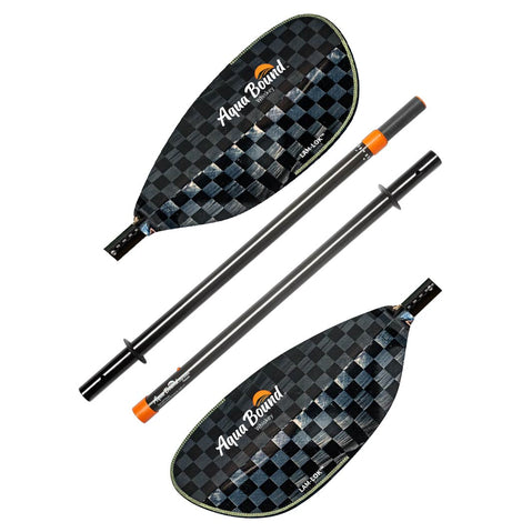Aqua Bound Whiskey Carbon Straight Shaft Posi-Lok 4-Piece Kayak Paddle pieces