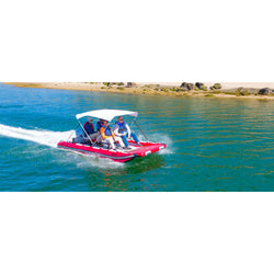 Sea Eagle FastCat14 Cataraft Swivel Seat Canopy Package lifestyle