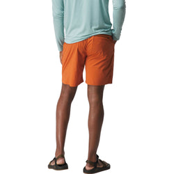 NRS Men's Eddyline Shorts in Adobe model crop back
