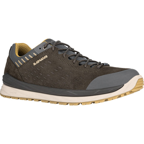 Lowa Men's Malta GTX Lo Hiking Shoes in Olive/Mustard right side