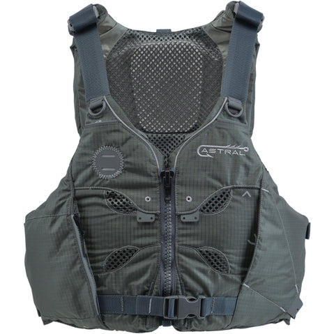 Astral V-Eight Fisher Lifejacket (PFD) in Pebble Gray front