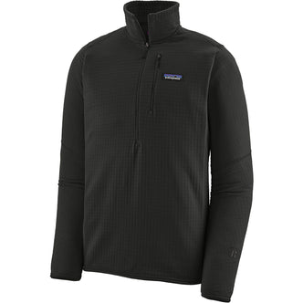 Patagonia Men's R1 Pullover Top in Black angle