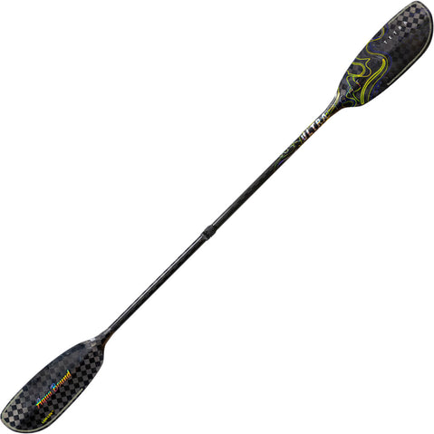 Aqua Bound Ultralight Tetra Carbon Straight Shaft Versa-Lok 2-Piece Kayak Paddle in Luminescent	full