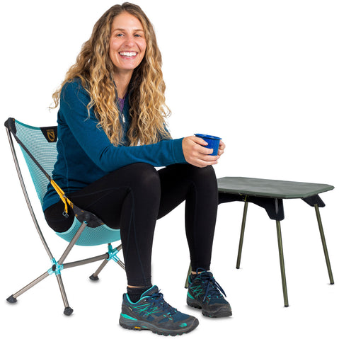 Nemo Moonlite Reclining Camp Chair in Black Pearl lifestyle