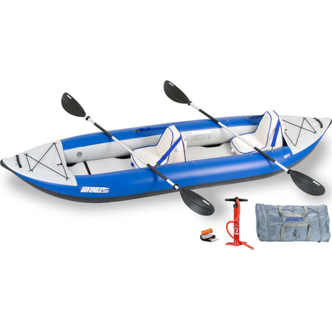 Sea Eagle Explorer 380X Inflatable Kayak Deluxe Tandem Package set