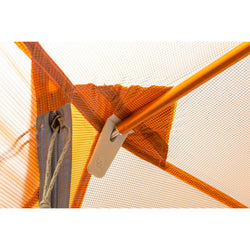 Big Agnes Copper Spur UL 4 Person Backpacking Tent in Tangelo cross pole socket