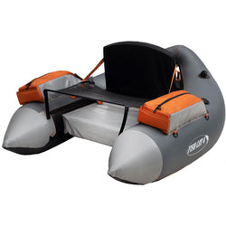 Outcast Fish Cat 4 LCS Float Tube in Gray angle