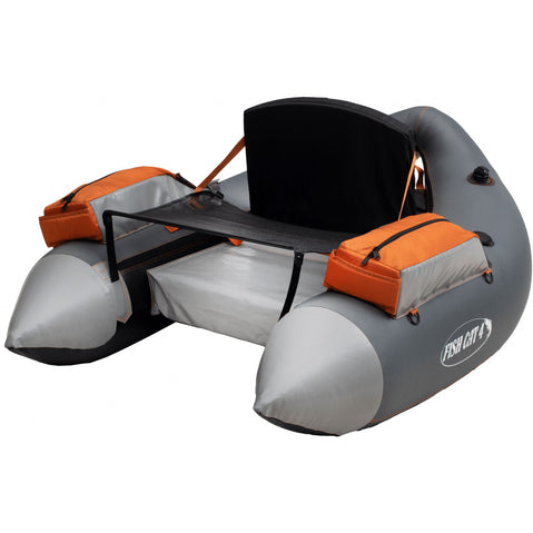 Outcast Fish Cat 4 LCS Float Tube in Gray angle