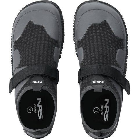 NRS Men's Kicker Wetshoes in Black left side