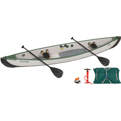 Sea Eagle TravelCanoe TC16 Start Up 2 Person Inflatable Canoe Package set