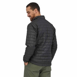 Patagonia Men's Nano Puff Jacket in Forge Grey model view angle