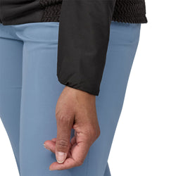 Patagonia Women's Nano-Air Light Hybrid Jacket in Black model cuff