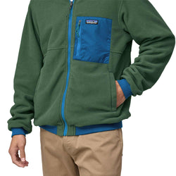 Patagonia Men's Reversible Shelled Microdini Jacket model with reverse side out