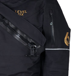 Level Six Odin Black Out Dry Suit in Black Tpull