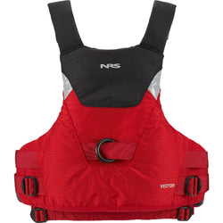 NRS Vector Rescue Lifejacket (PFD) in Red back