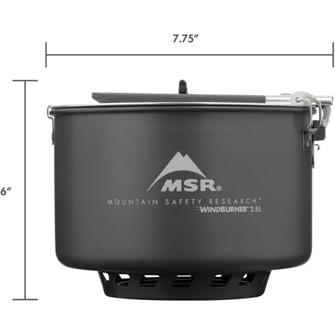 MSR WindBurner Sauce Pot dimensions