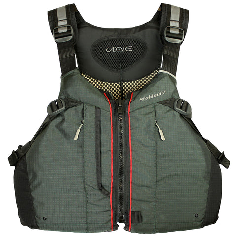 Stohlquist Men's Cadence Lifejacket (PFD) in Steel Green front