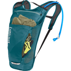 Camelbak Women's Rogue Light 70 oz. Hydration Backpack in Castlerock/Seafoam side pocket