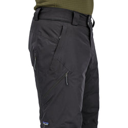 Patagonia Men's Insulated Powder Town Pants in Black model view pocket