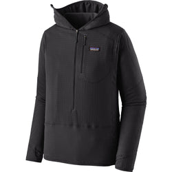 Patagonia Men's R1 Pullover Hoody in Black angle