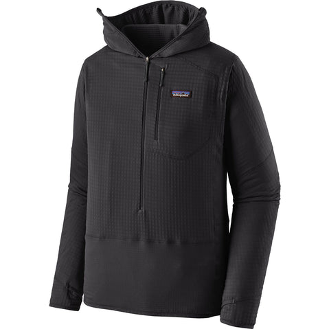 Patagonia Men's R1 Pullover Hoody in Black angle